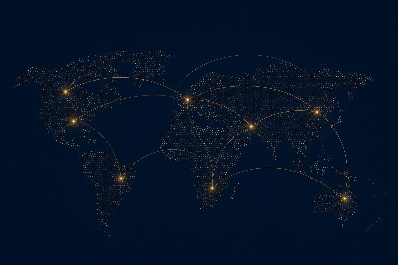 Global map showing Vanguard's advisory presence across connected jurisdictions